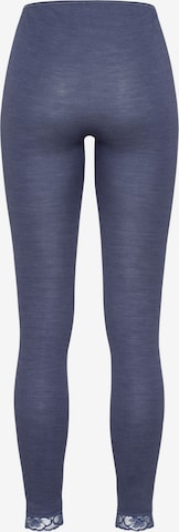Hanro Regular Leggings ' Woolen Lace ' in Blue