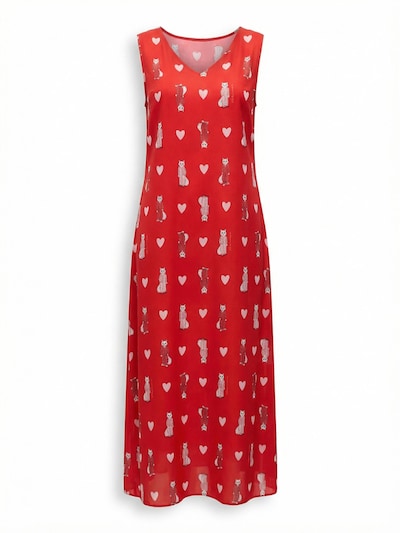 Cat e Lolette Robe d’été 'Loungewear dress' en rouge, Vue avec produit