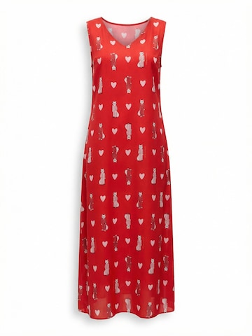 Cat e Lolette Sommerkleid 'Loungewear dress'‌‌‌ in Rot: Vorderseite