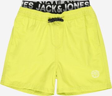 Jack & Jones Junior شورت سباحة بـ أصفر: الأمام