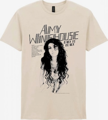 T-Shirt 'Amy Winehouse Back To Black Tracks T-Shirt' Amy Winehouse en blanc : devant