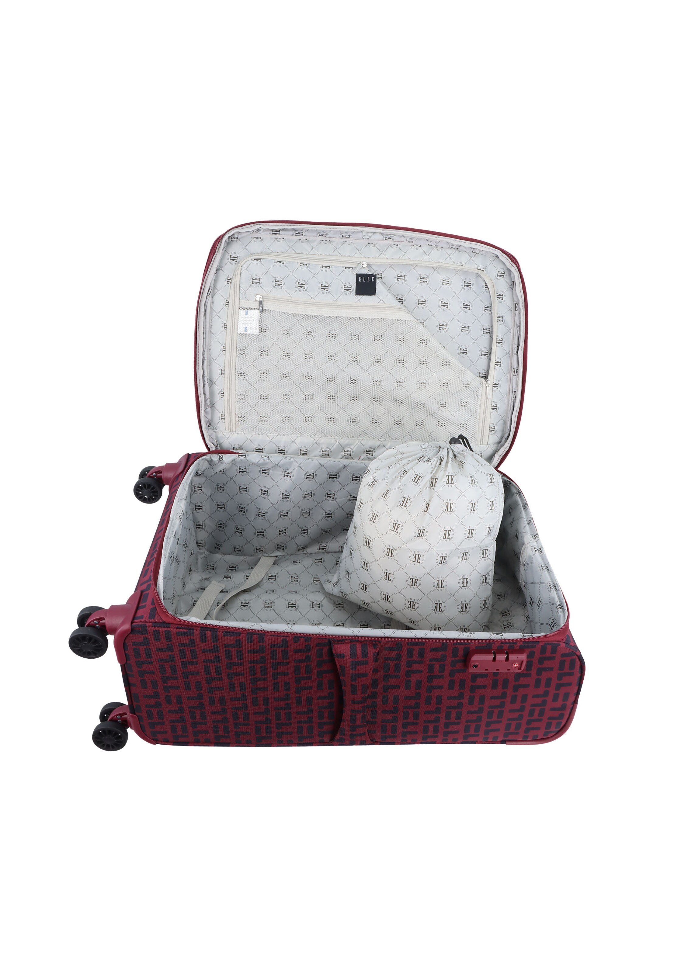 ELLE Suitcase in Red