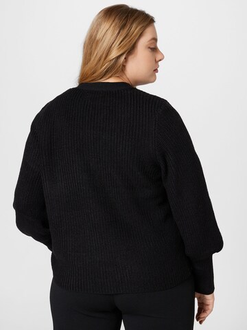 ONLY Carmakoma Strickjacke 'Nicoya' in Schwarz