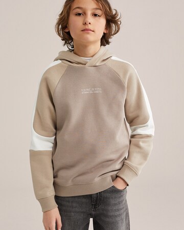 WE Fashion Tréning póló - barna: elől