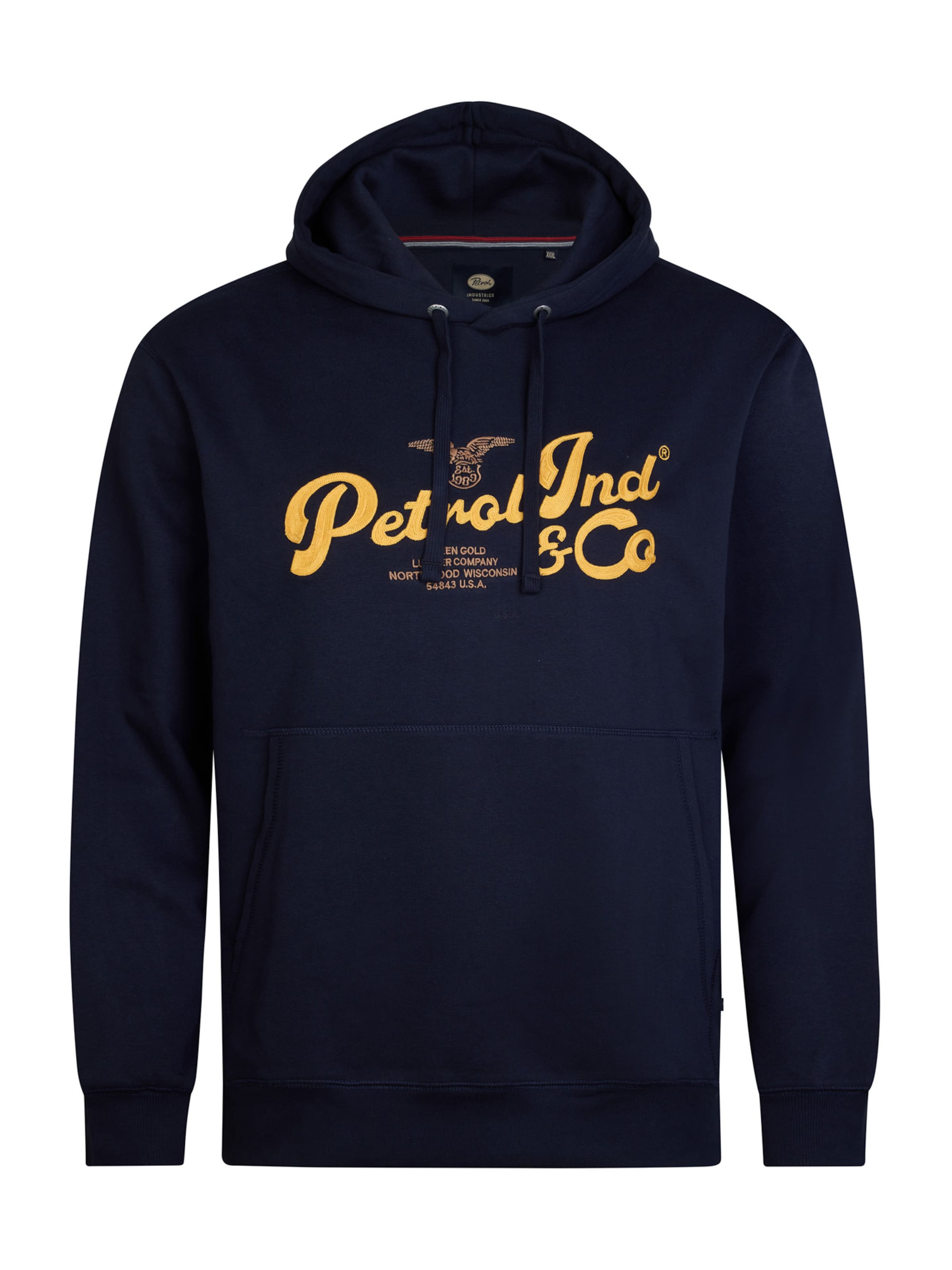 Petrol Industries Μπλούζα φούτερ σε μπλε: μπροστά
