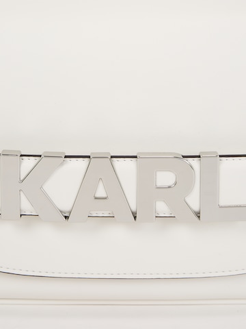 Karl Lagerfeld - Bolso de hombro en blanco