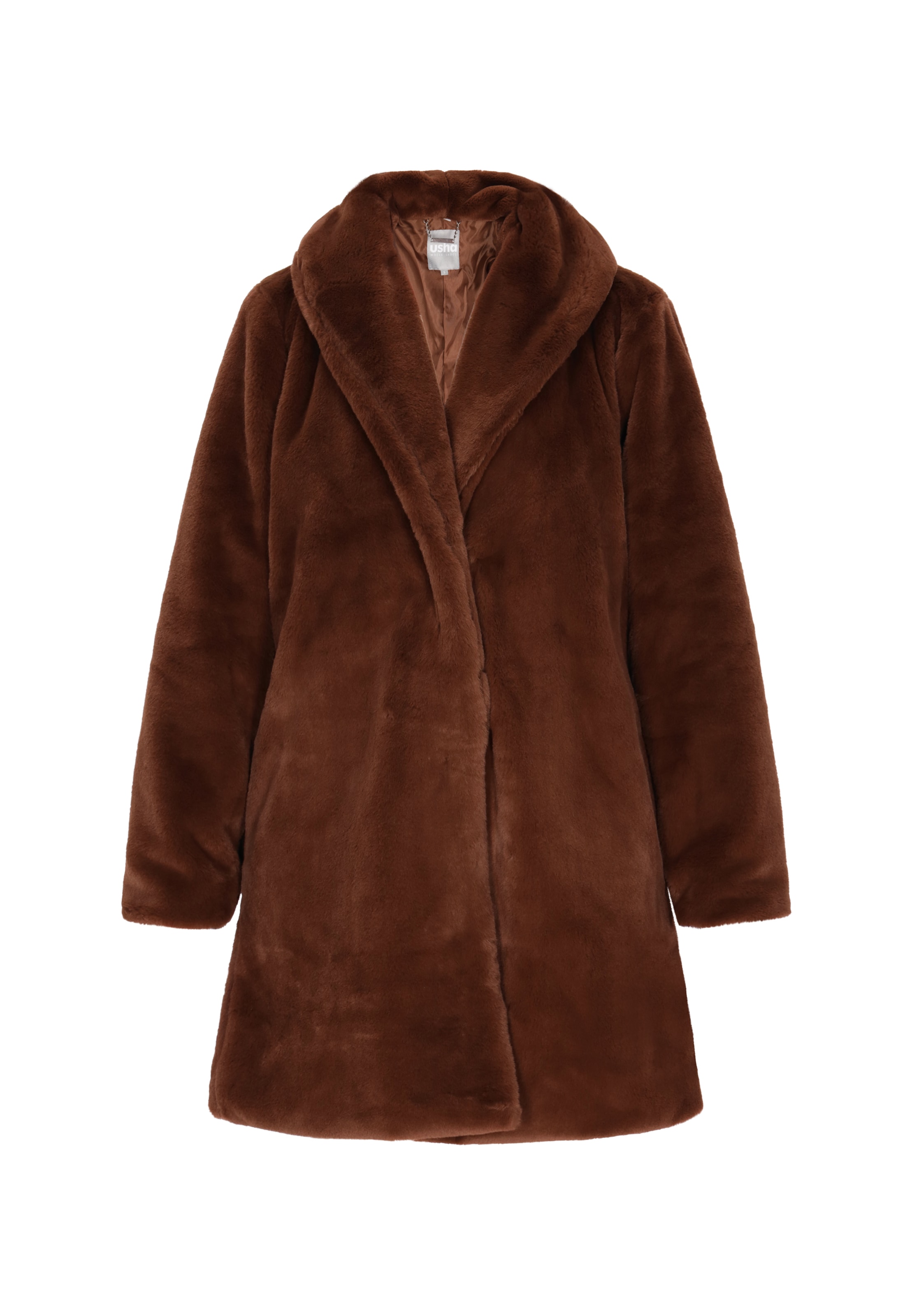 usha WHITE LABEL Płaszcz przejściowy w kolorze brązowy: przód