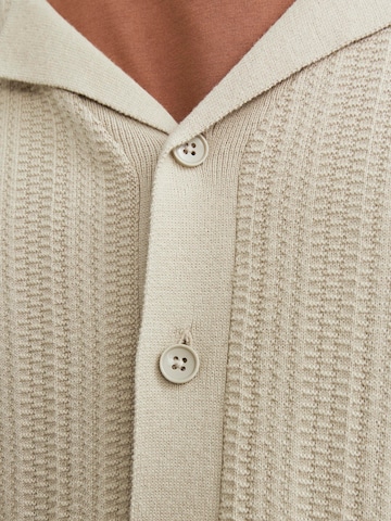 JACK & JONES Knit cardigan 'VALENCIA' in Beige