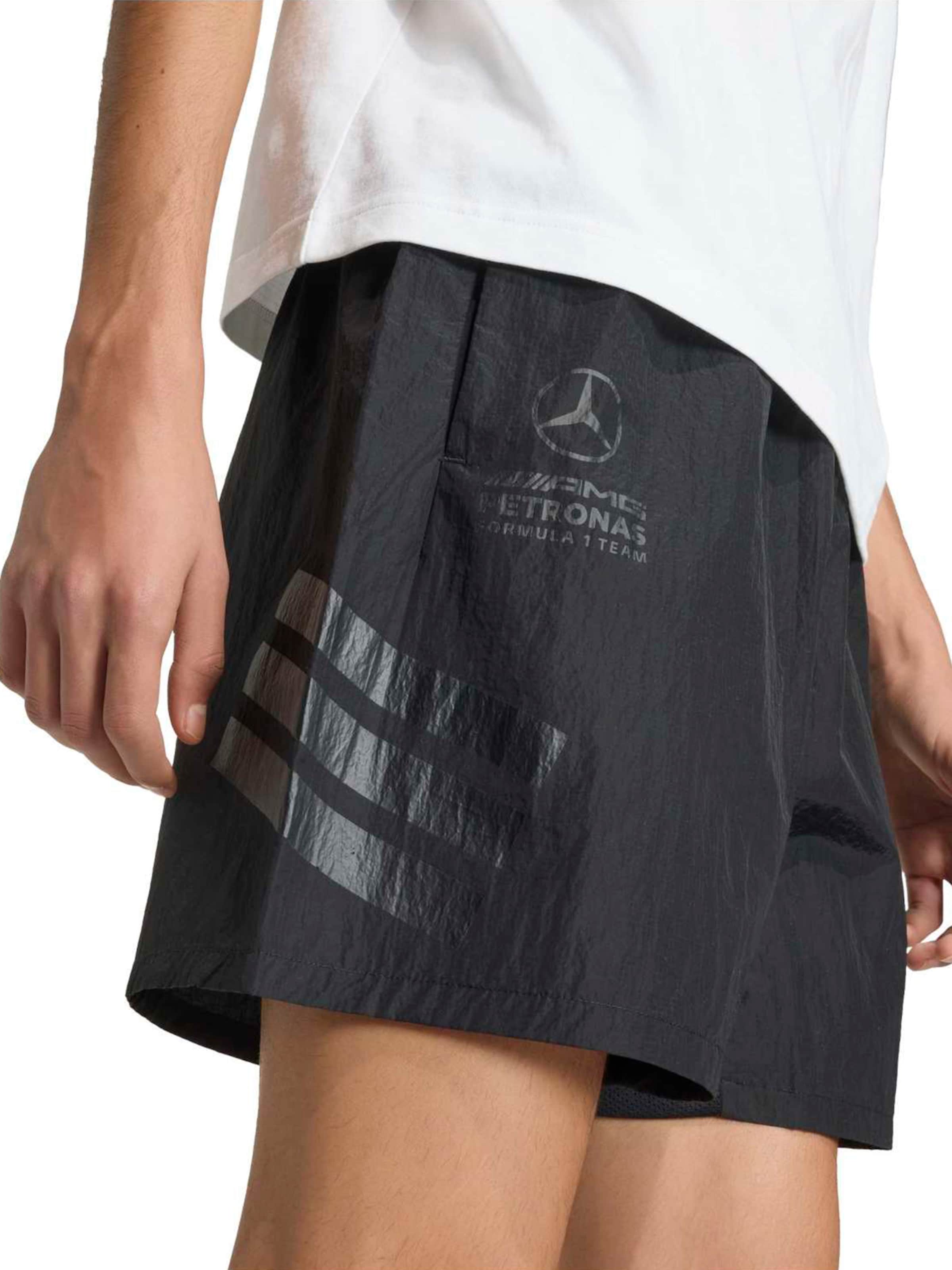 ADIDAS SPORTSWEAR Ohlapna forma Športne hlače 'Mercedes - AMG Petronas Formula 1 Team Night' | črna barva