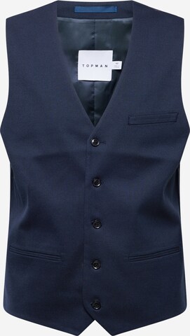 Gilet de costume TOPMAN en bleu : devant