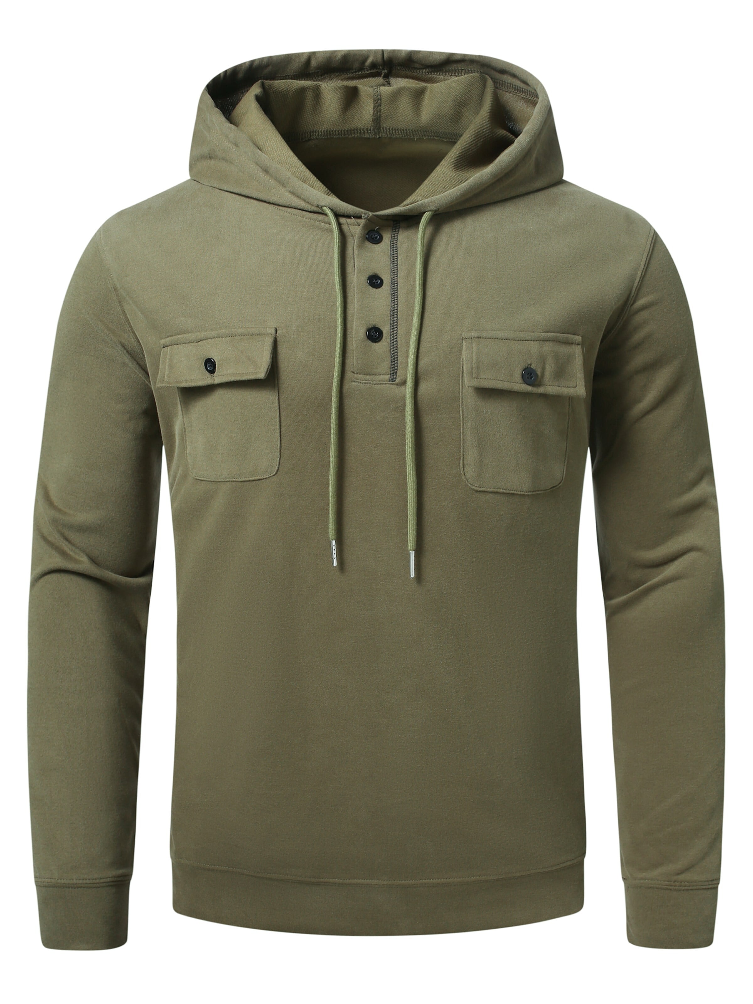 YOUTHUP Athletic Sweatshirt in Green: front