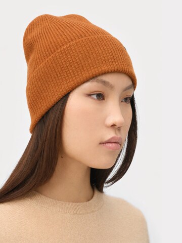 GOBI Cashmere - Gorra 'Unisex Cashmere Rib Knit Beanie' en marrón