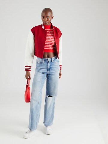 Tops en tricot Tommy Jeans en rouge