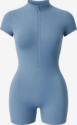 FemmeTone Athletic Bodysuit in Blue: front