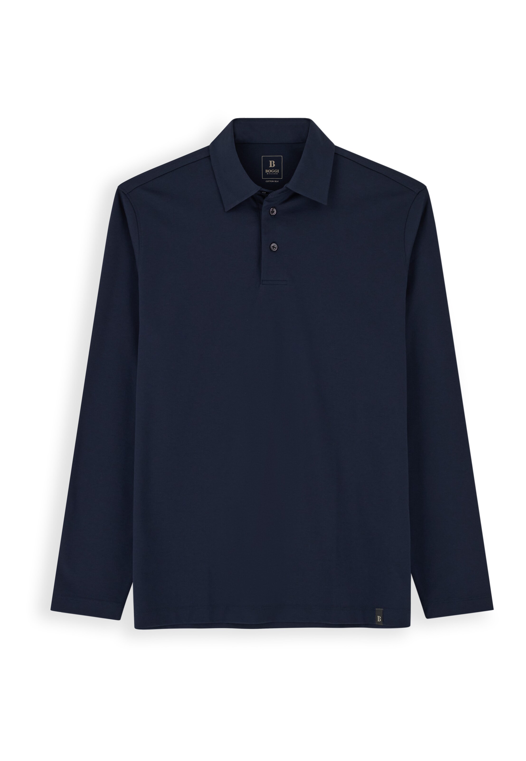 Boggi Milano Poloshirt in Blau: Vorderseite