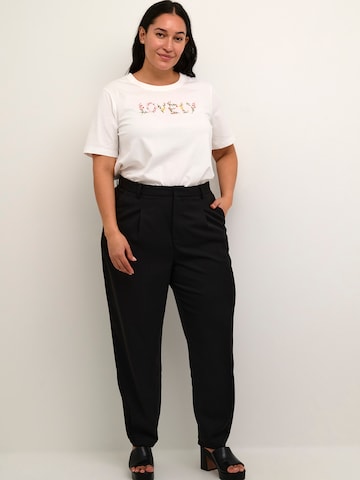 KAFFE CURVE Loose fit Chino trousers 'KC Merla' in Black