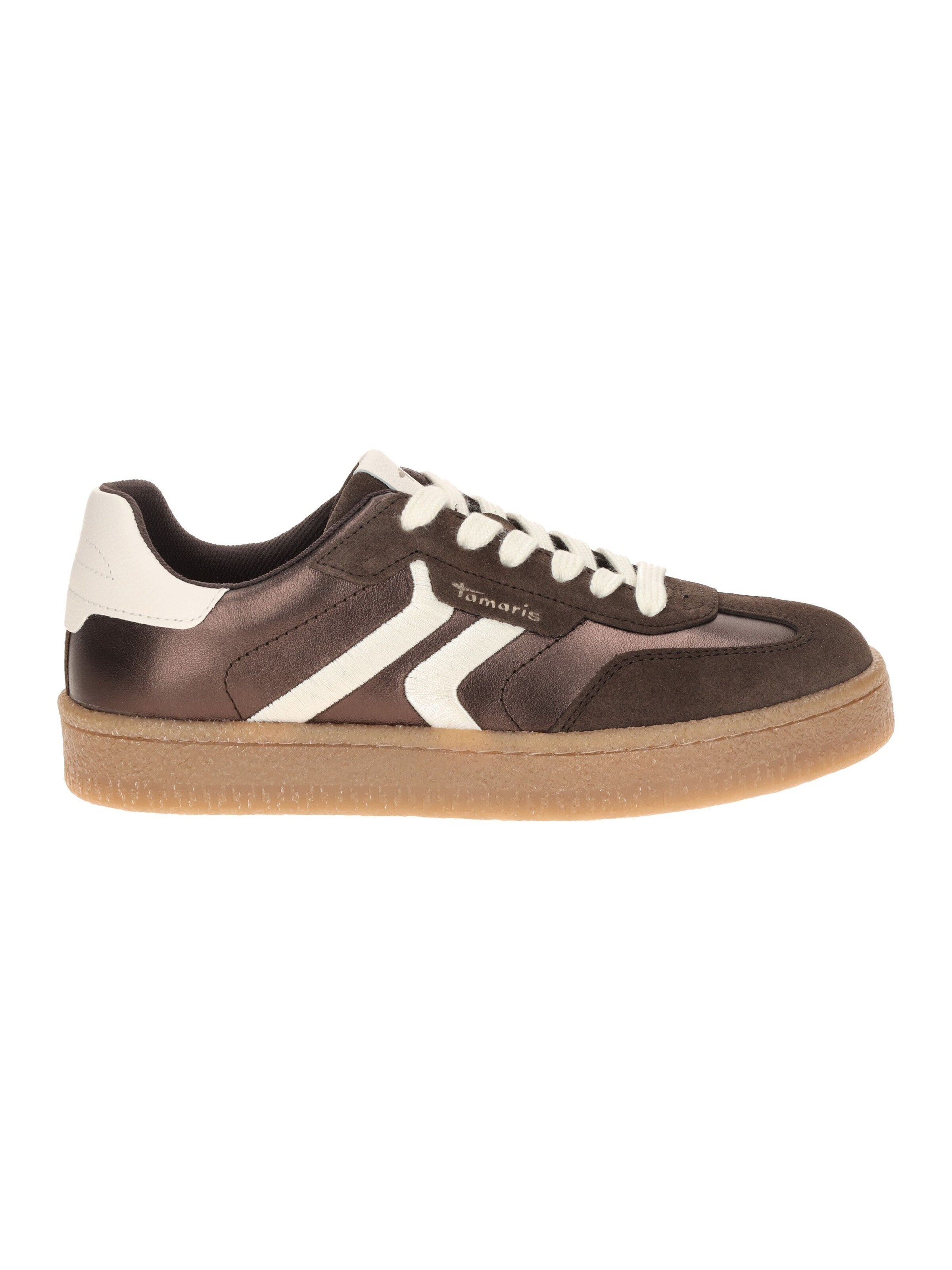 Tamaris Sneakers 'Tamaris Schuhe Sneaker braun metallic 23723' in Brown