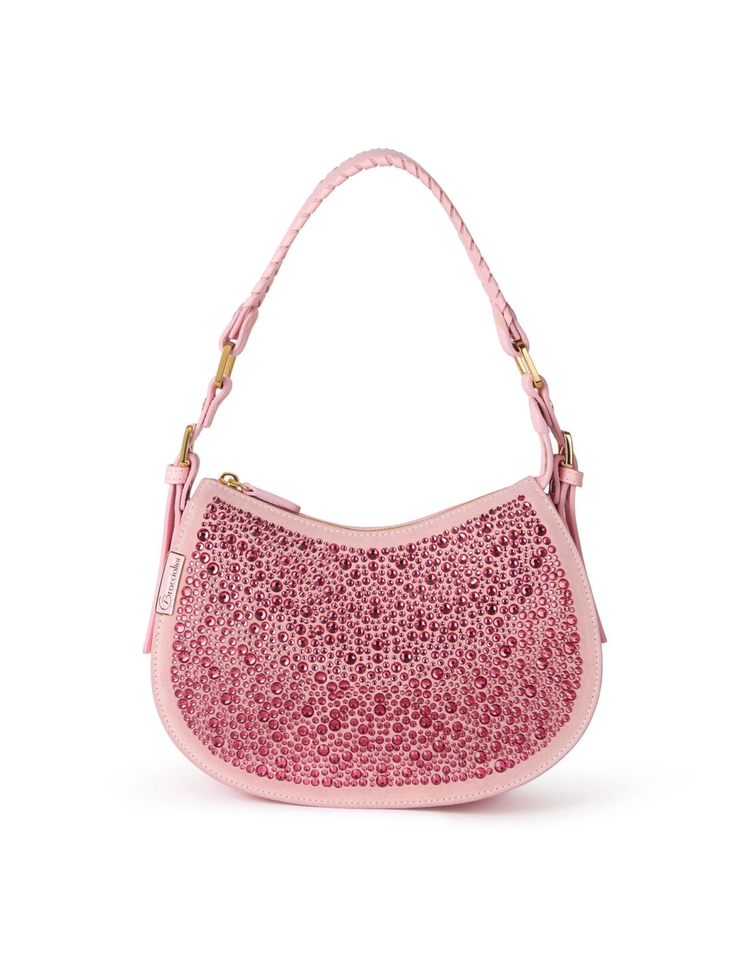 Braccialini - Bolso de hombro 'Ginevra Studs' en rosa: frente