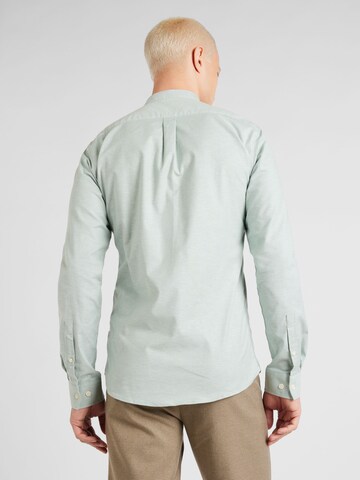 Lindbergh Slim fit Button Up Shirt in Green