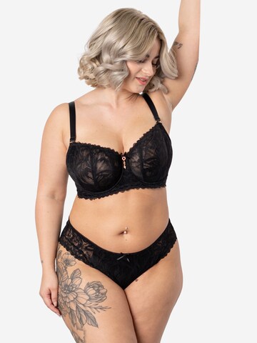 SugarShape Panty ' Cariba ' in Black: front