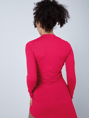 SPORTKIND Funktionsshirt 'Langarmshirt High-Neck'‌‌‌‌‌‌ in Pink