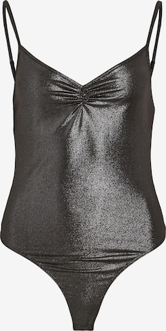 VILA Shirt bodysuit 'SYLVIE' in Silver: front