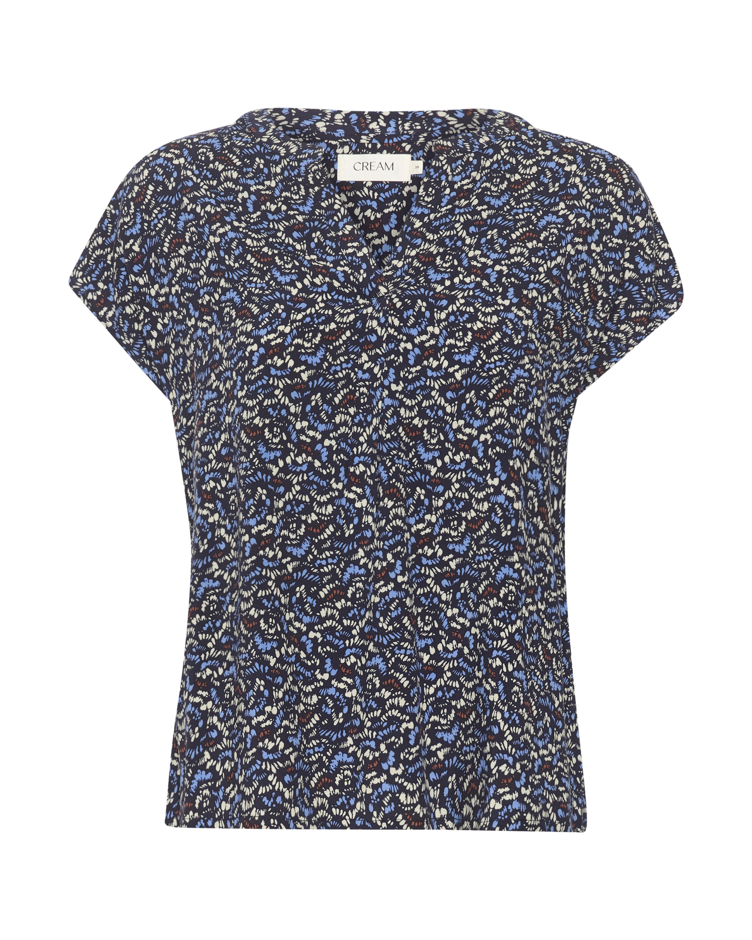 Cream - Blusa en azul: frente