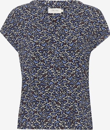 Cream Bluse in Blau: Vorderseite