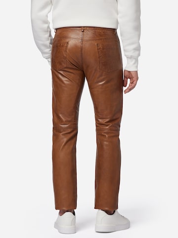 RICANO Slimfit Hose 'Trant Pant' in Braun