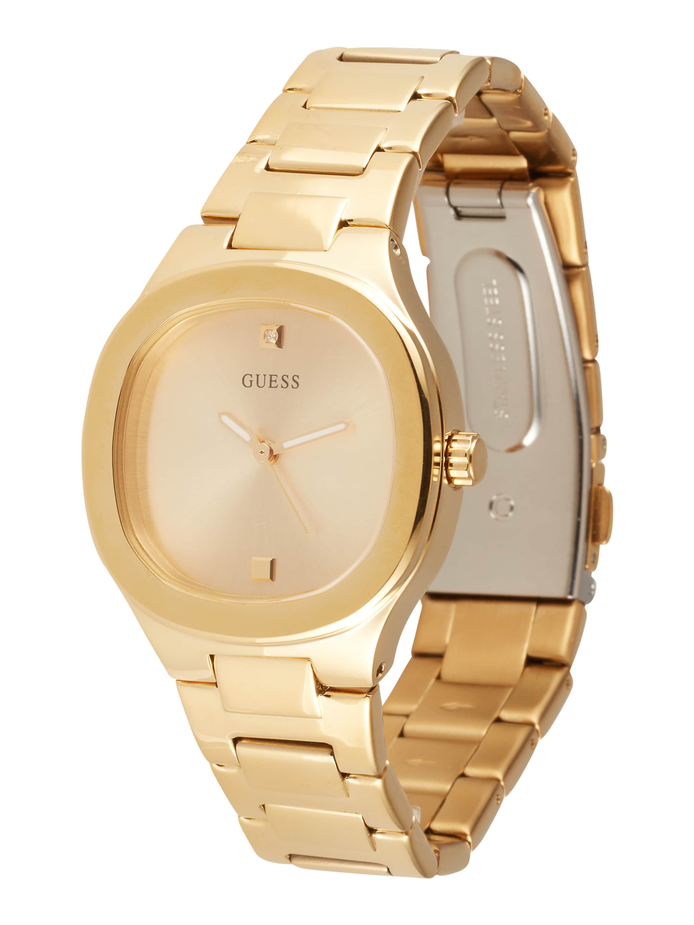 GUESS Analog Watch 'GD Eve' in Beige: front