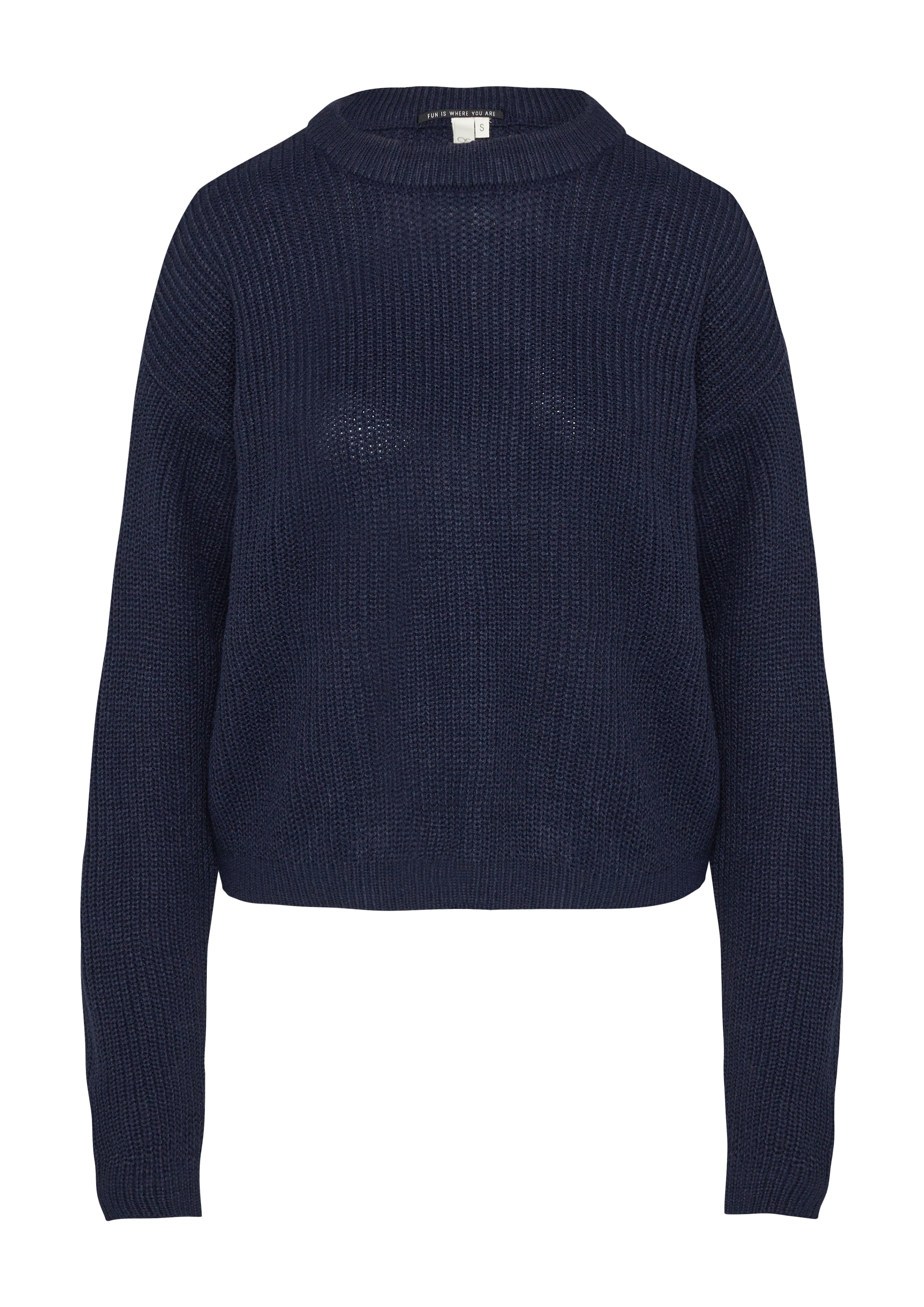 QS Pullover in Blau: Vorderseite