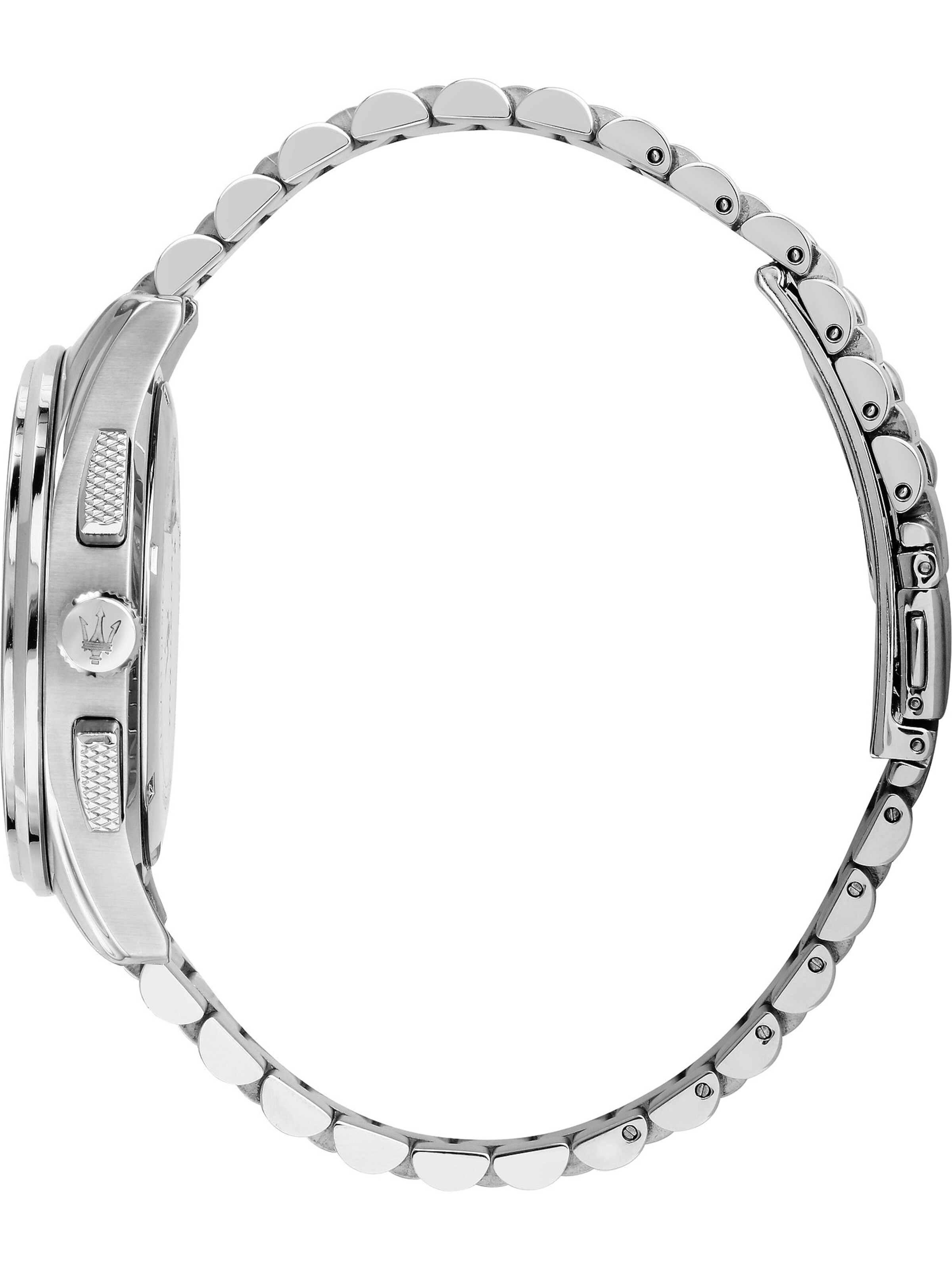 Maserati Analoguhr in Silber