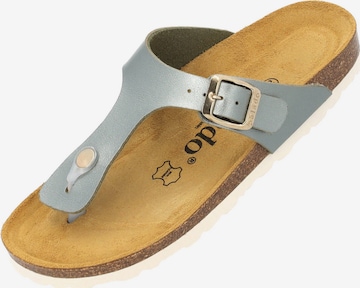 Palado T-Bar Sandals 'Kos ' in Silver: front