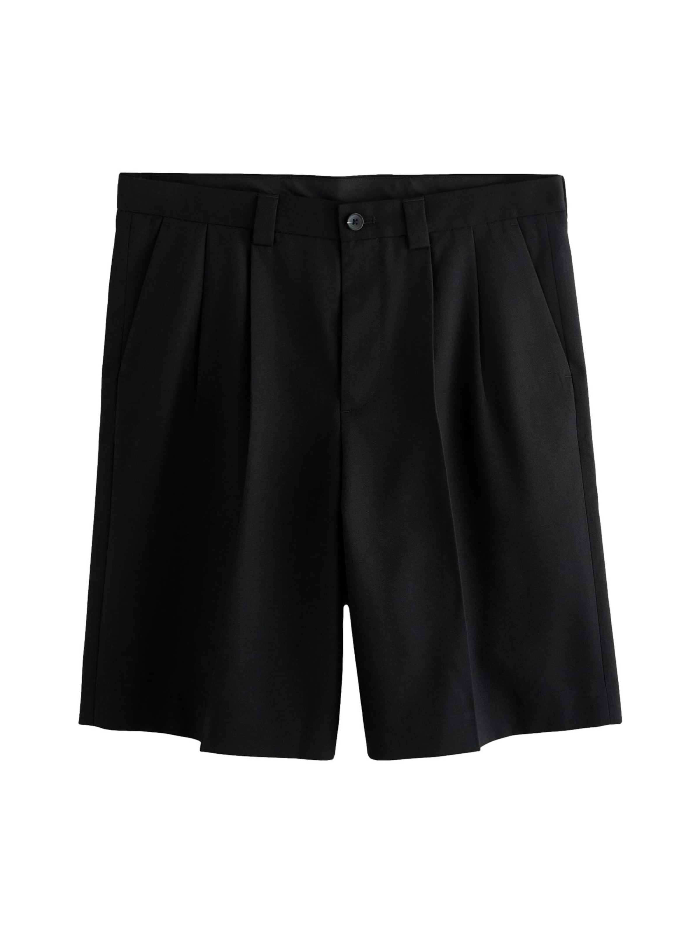 Wide Leg Pantalon à pince Next en noir : devant