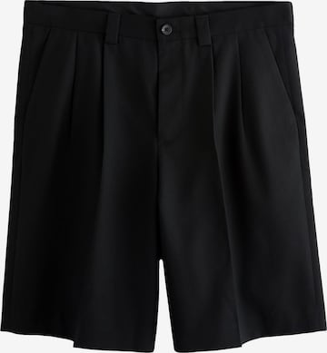 Wide Leg Pantalon à pince Next en noir : devant
