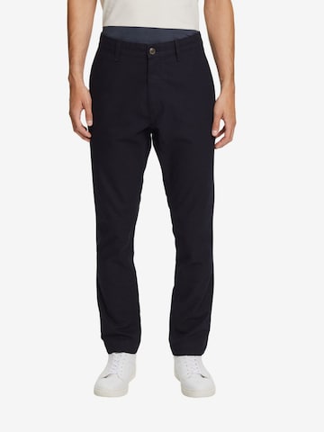 ESPRIT Slimfit Chino in Blauw: voorkant