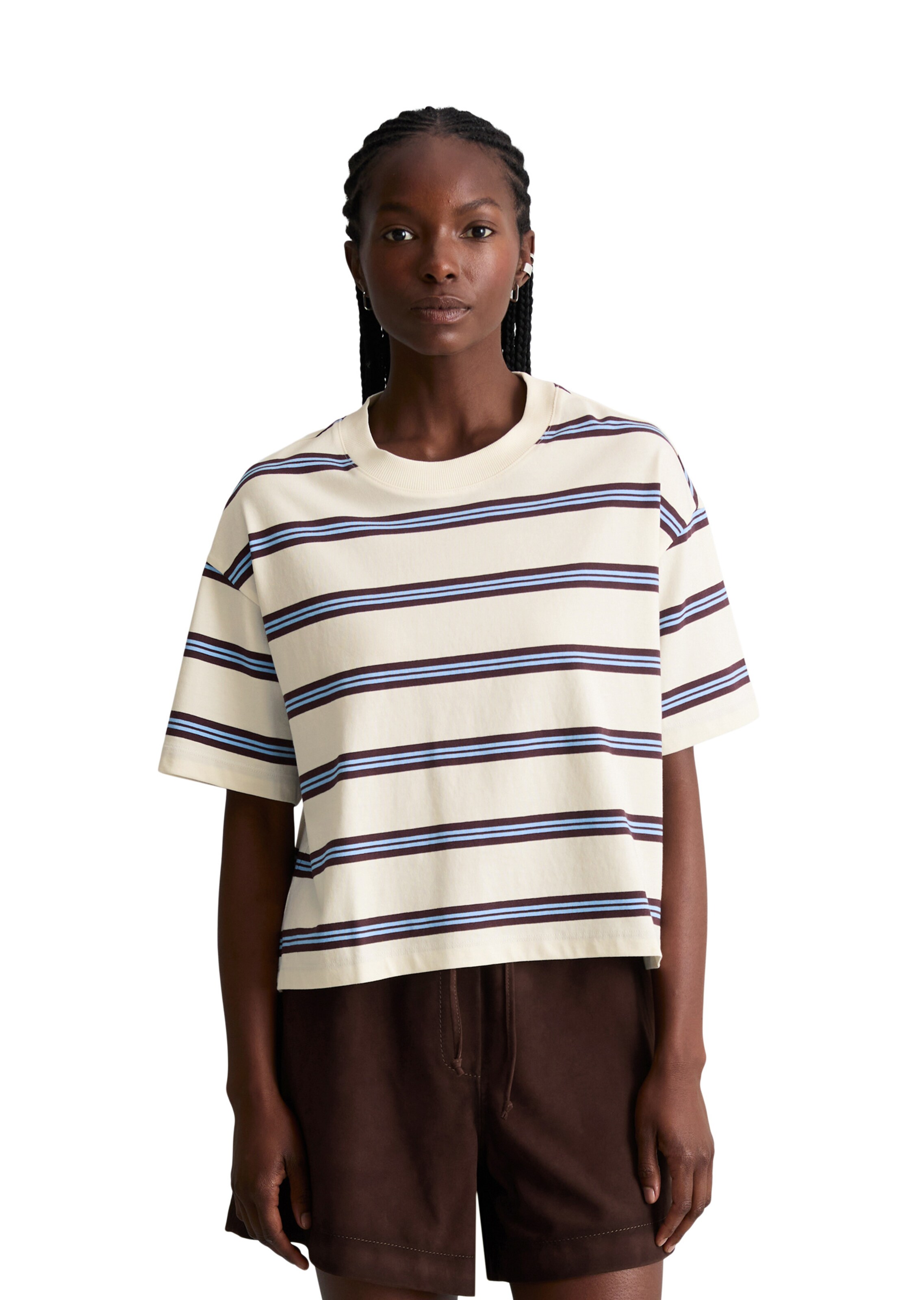 T-shirt Marc O'Polo DENIM en beige : devant
