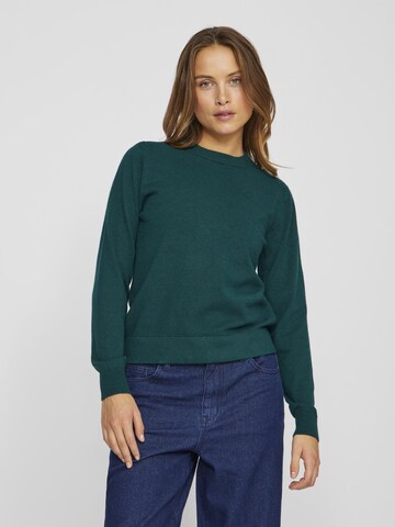 VILA Sweater in Green: front
