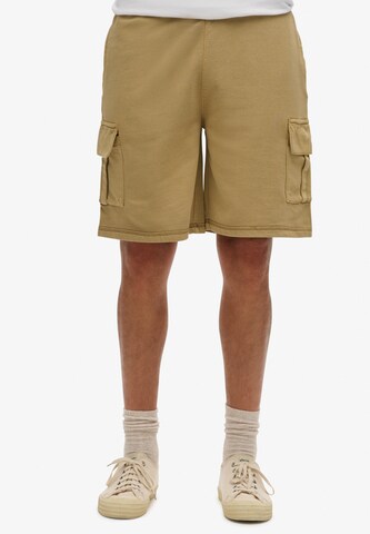 Regular Pantalon cargo Superdry en beige : devant