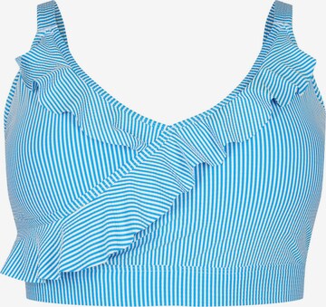 Swim by Zizzi Bustier Bikinitop in Blau: predná strana