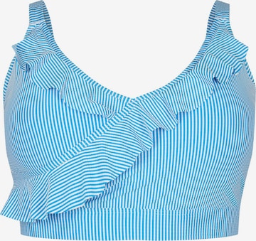 Swim by Zizzi - Bustier Top de bikini en azul: frente