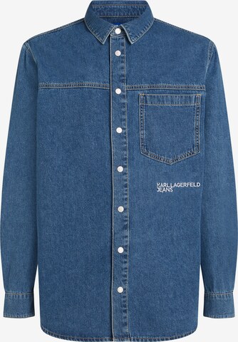 KARL LAGERFELD JEANS Regular Fit Skjorte i blå: forside