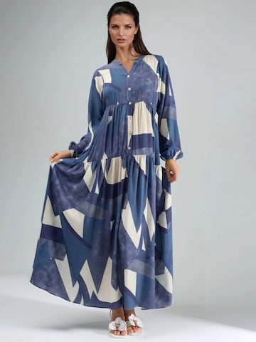 Abito camicia di Hiccup in blu: frontale