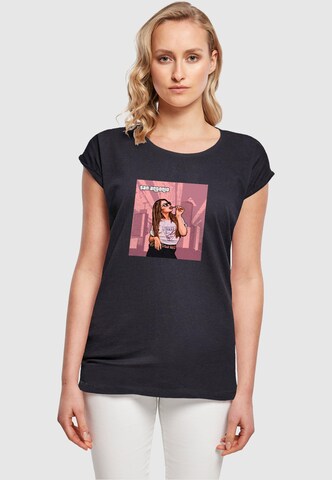 Merchcode T-Shirt 'Grand - San Antonio' in Blau: Vorderseite
