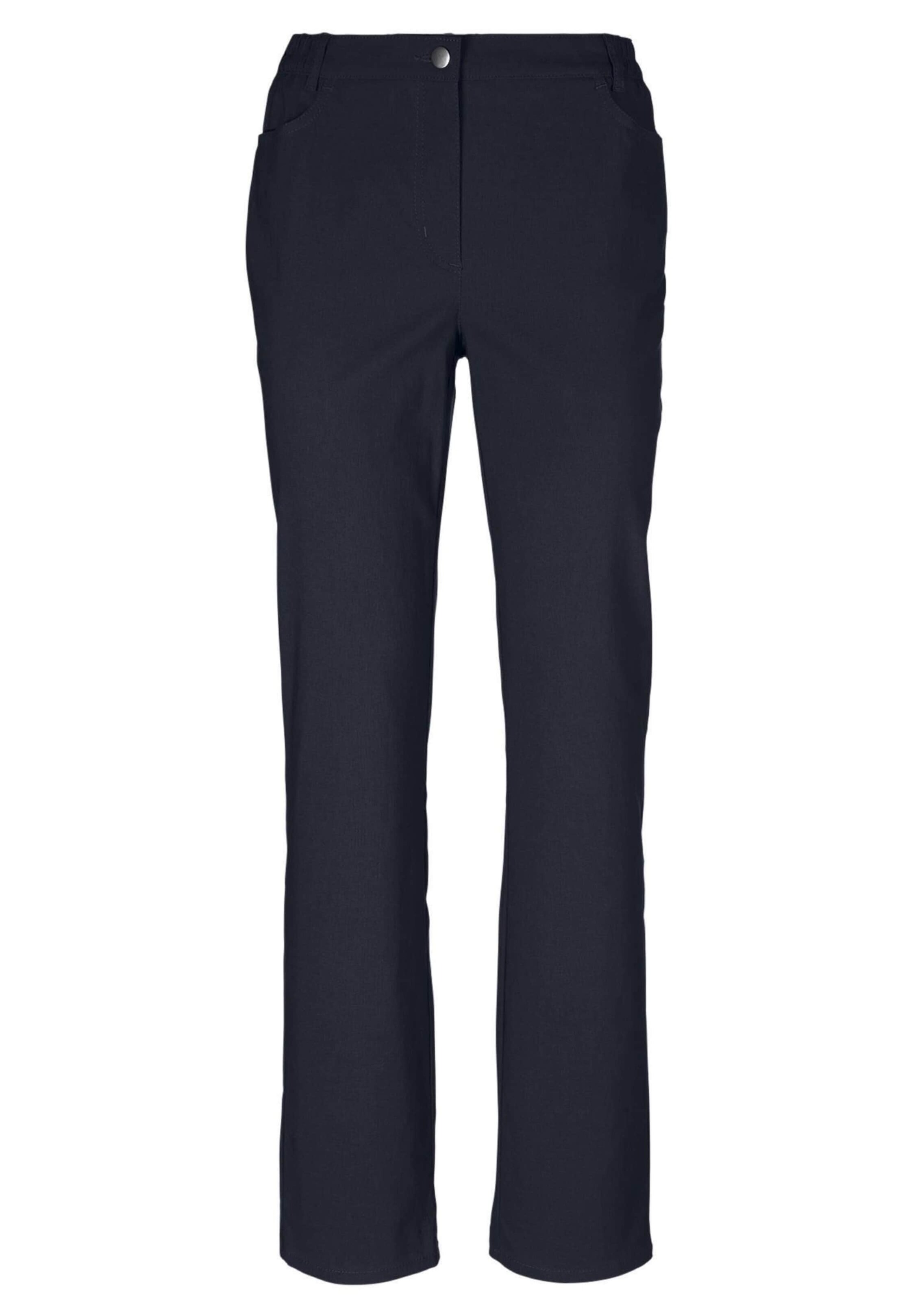 Goldner Regular Broek 'Carla' in Blauw: voorkant