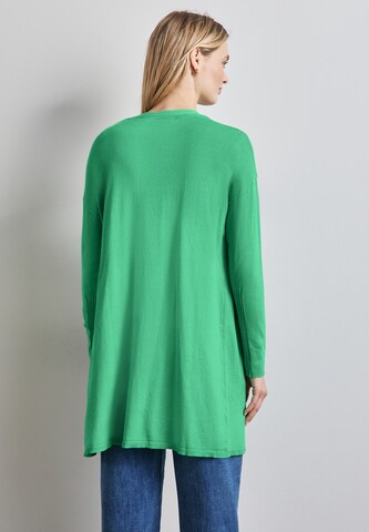 STREET ONE Langer Cardigan in Grün