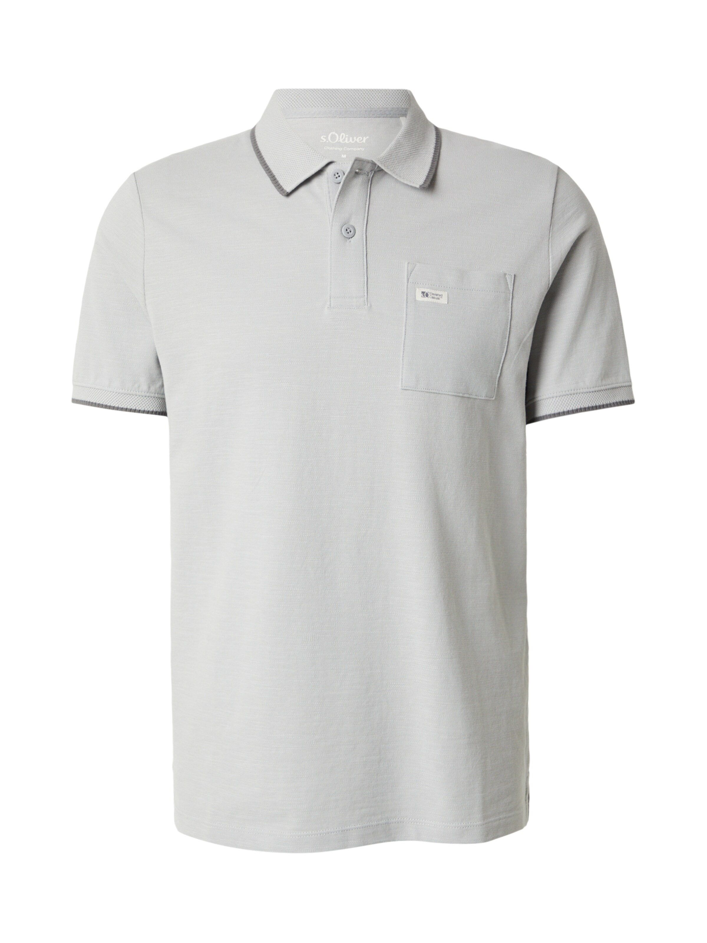 s.Oliver Poloshirt in Grau: Vorderseite