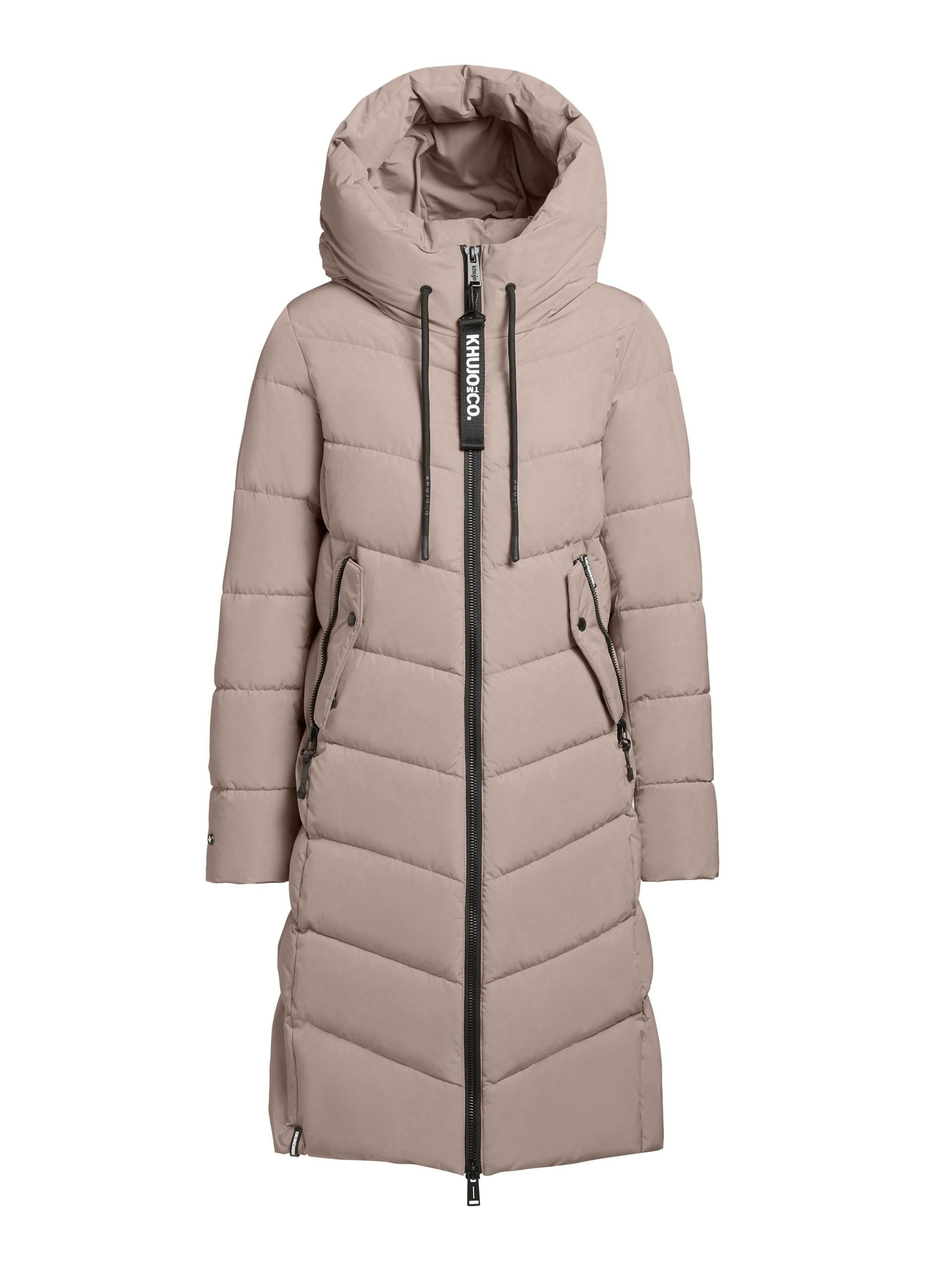 pelēks khujo Ziemas mētelis 'Mikia2-YM': no priekšpuses