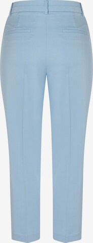 MORE & MORE Boot cut Pleated Pants in Blue