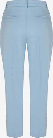 MORE & MORE Boot cut Pleated Pants in Blue